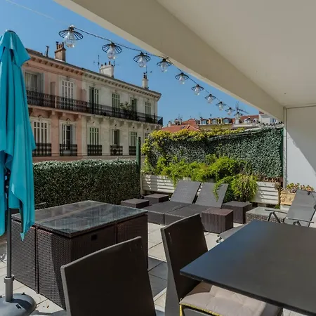 Luxueux 3 Terrasse De 90m Hypercentre - Wifi Clim - 6 Pers * 칸느